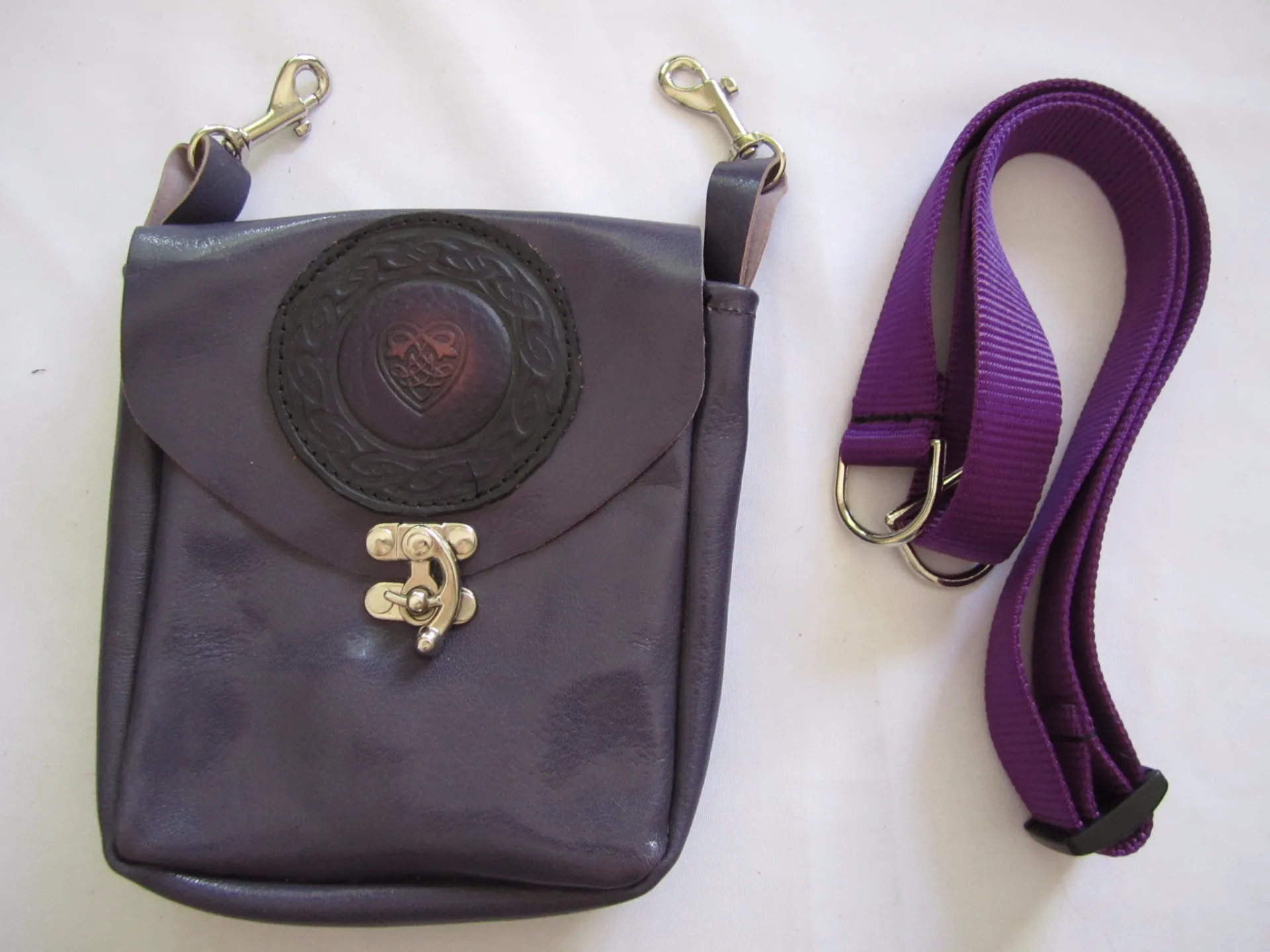 Purple Pouch with Heart