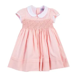 "Angie" Pale Pink Smocked Dress