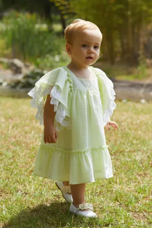 "Athena" Pale Green Lace Dress