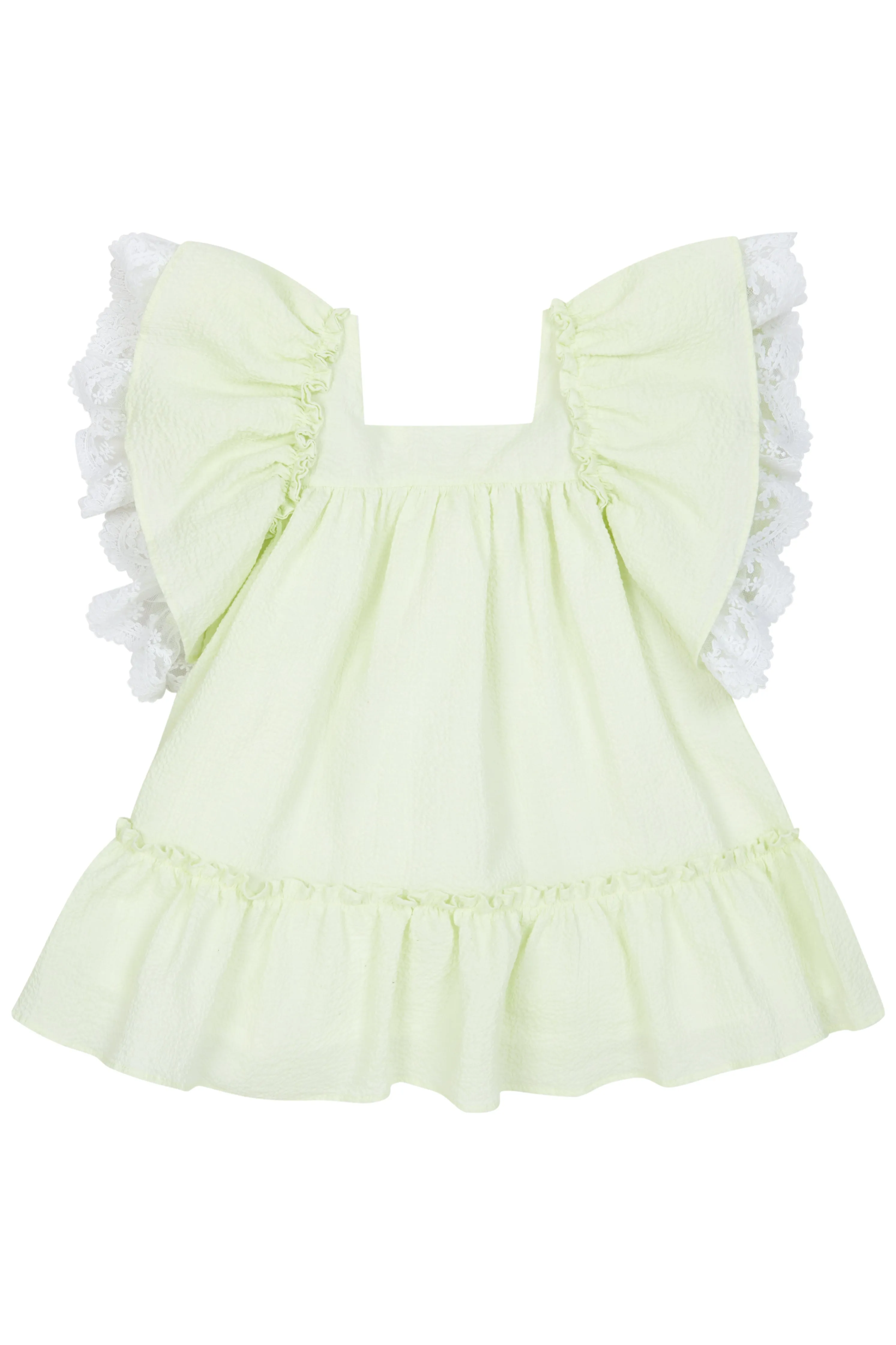 "Athena" Pale Green Lace Dress