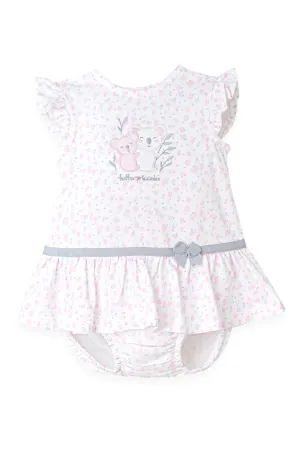 "Wanda" Pink Koala Dress & Bloomers