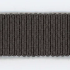 Rayon Grosgrain Ribbon #105 Steel Black