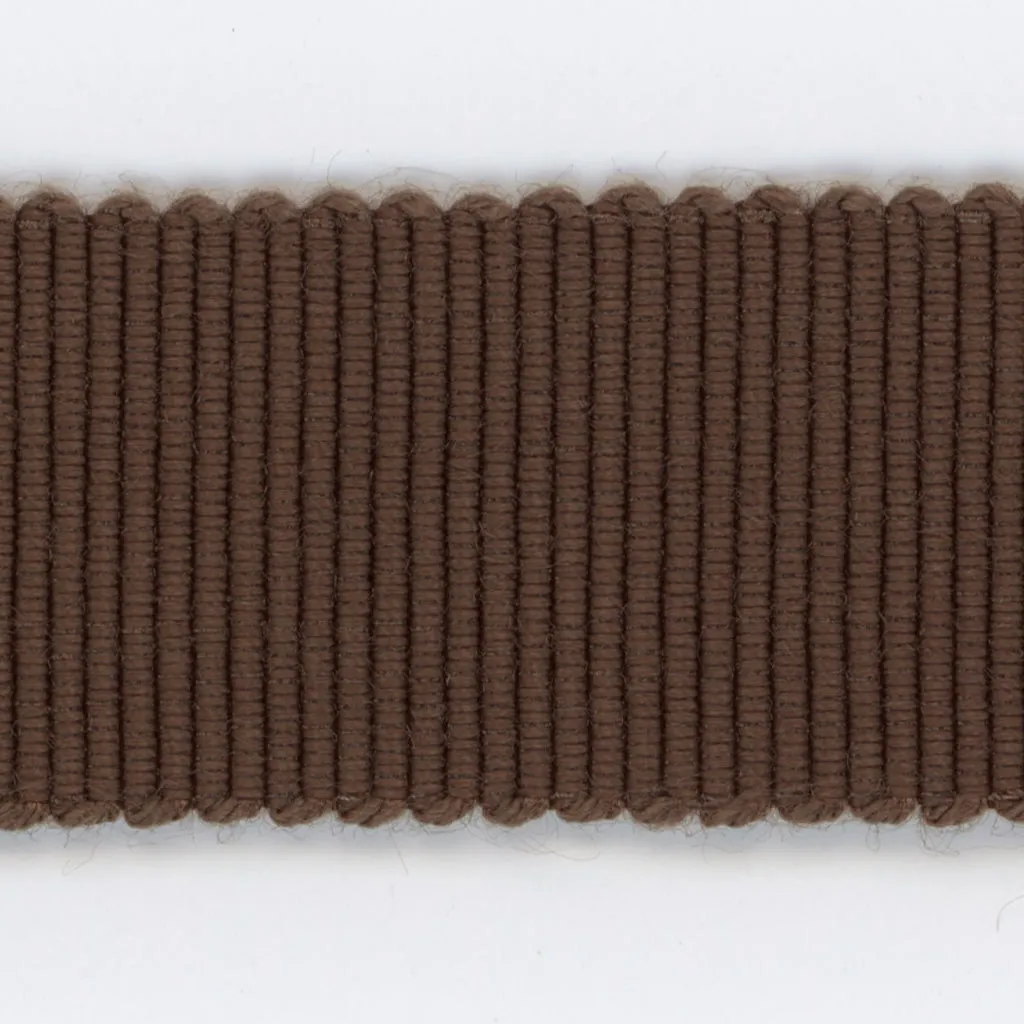 Rayon Grosgrain Ribbon #12 Smoke Brown