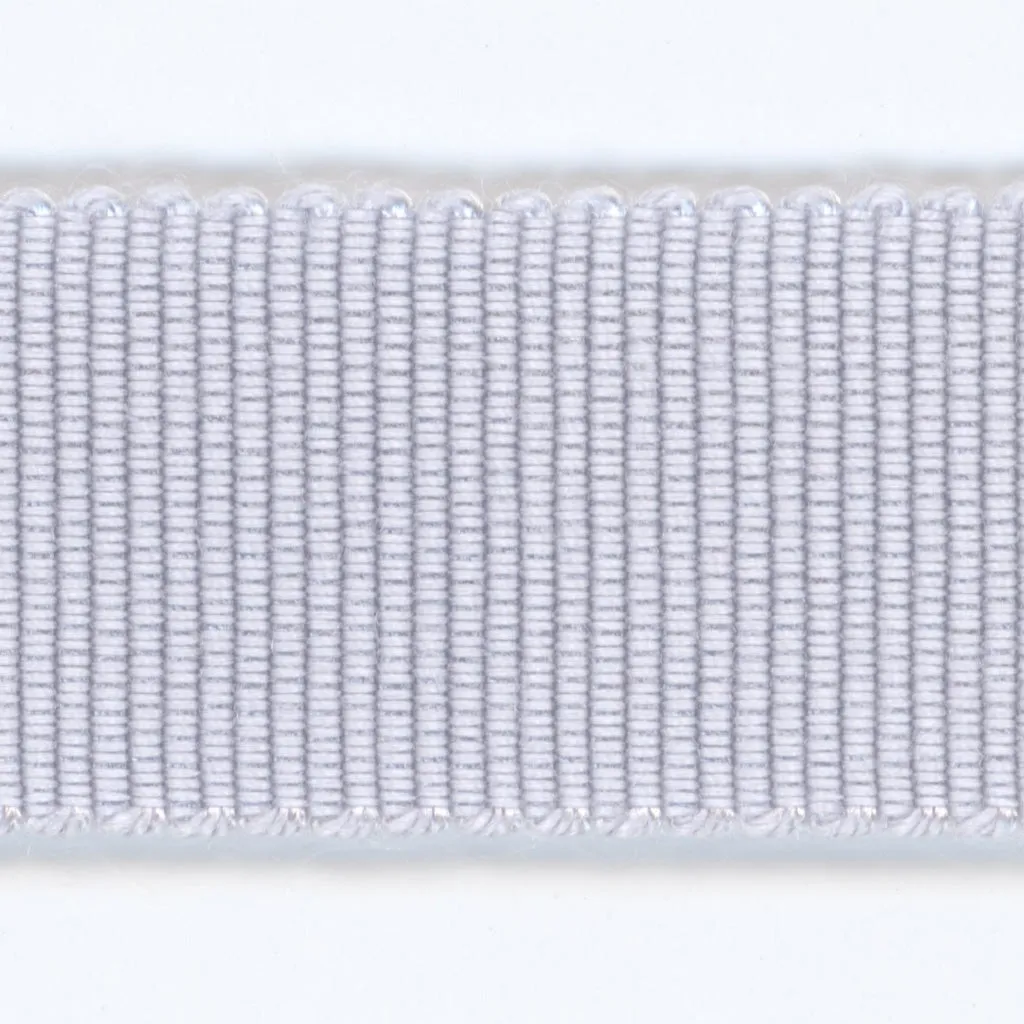 Rayon Grosgrain Ribbon #130 Snow Gray