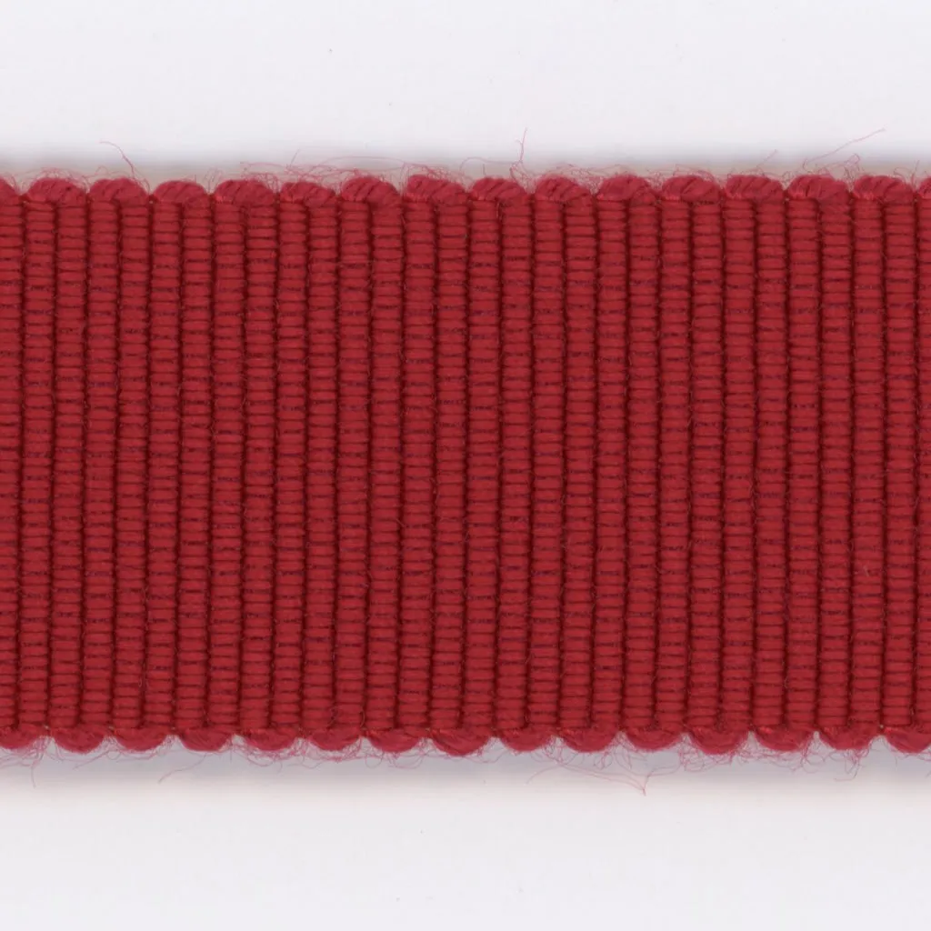 Rayon Grosgrain Ribbon #45 Scarlet