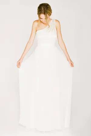 RC6225 Grecian One Shoulder Wedding Dress