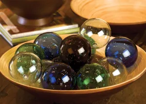 Recycled Amber Glass Ball (Pack of 6)