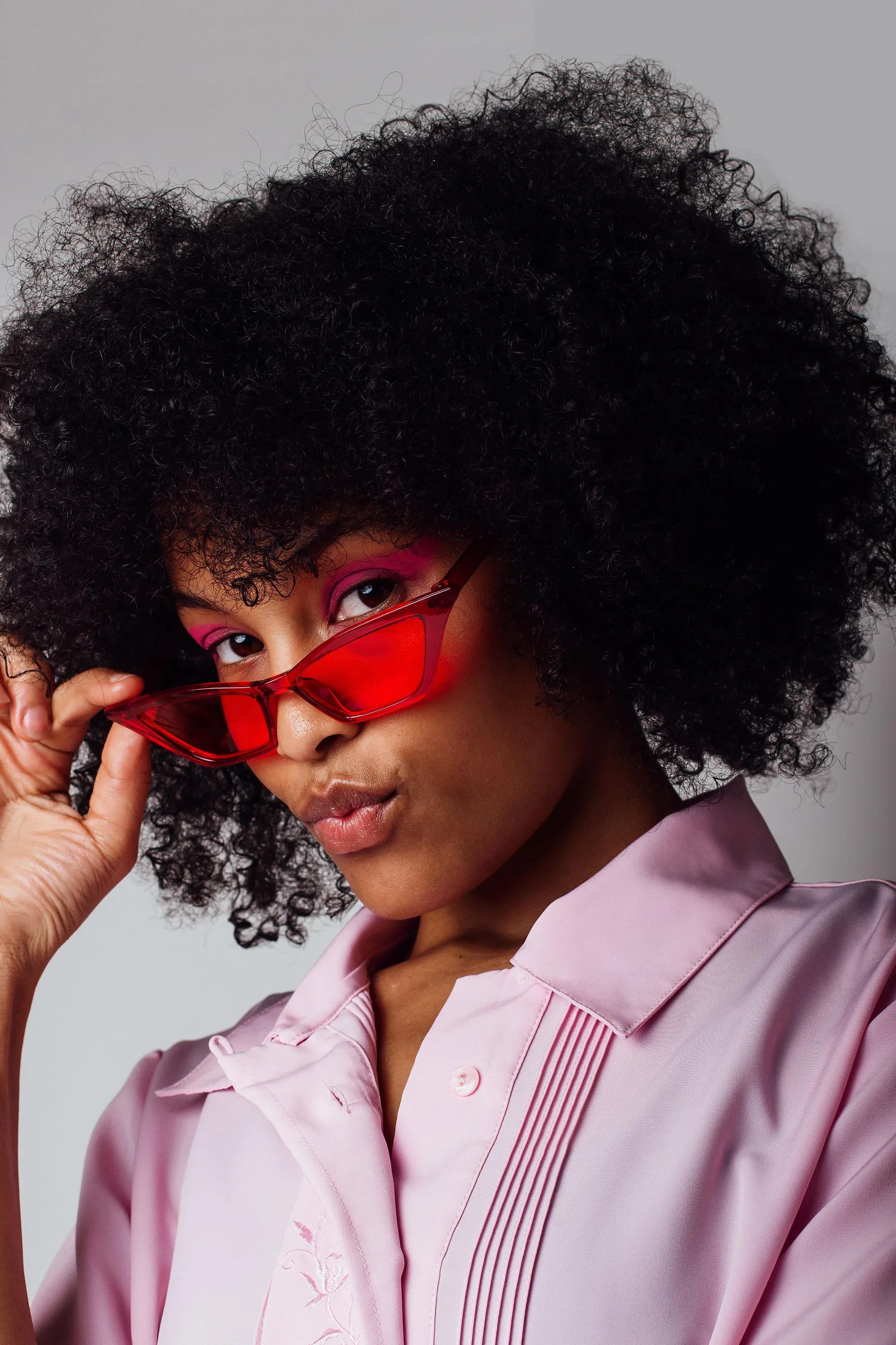 Red Cat Eye Sunglasses