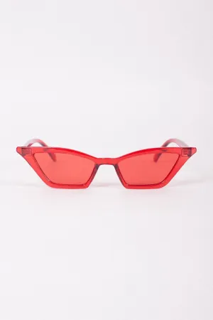 Red Cat Eye Sunglasses