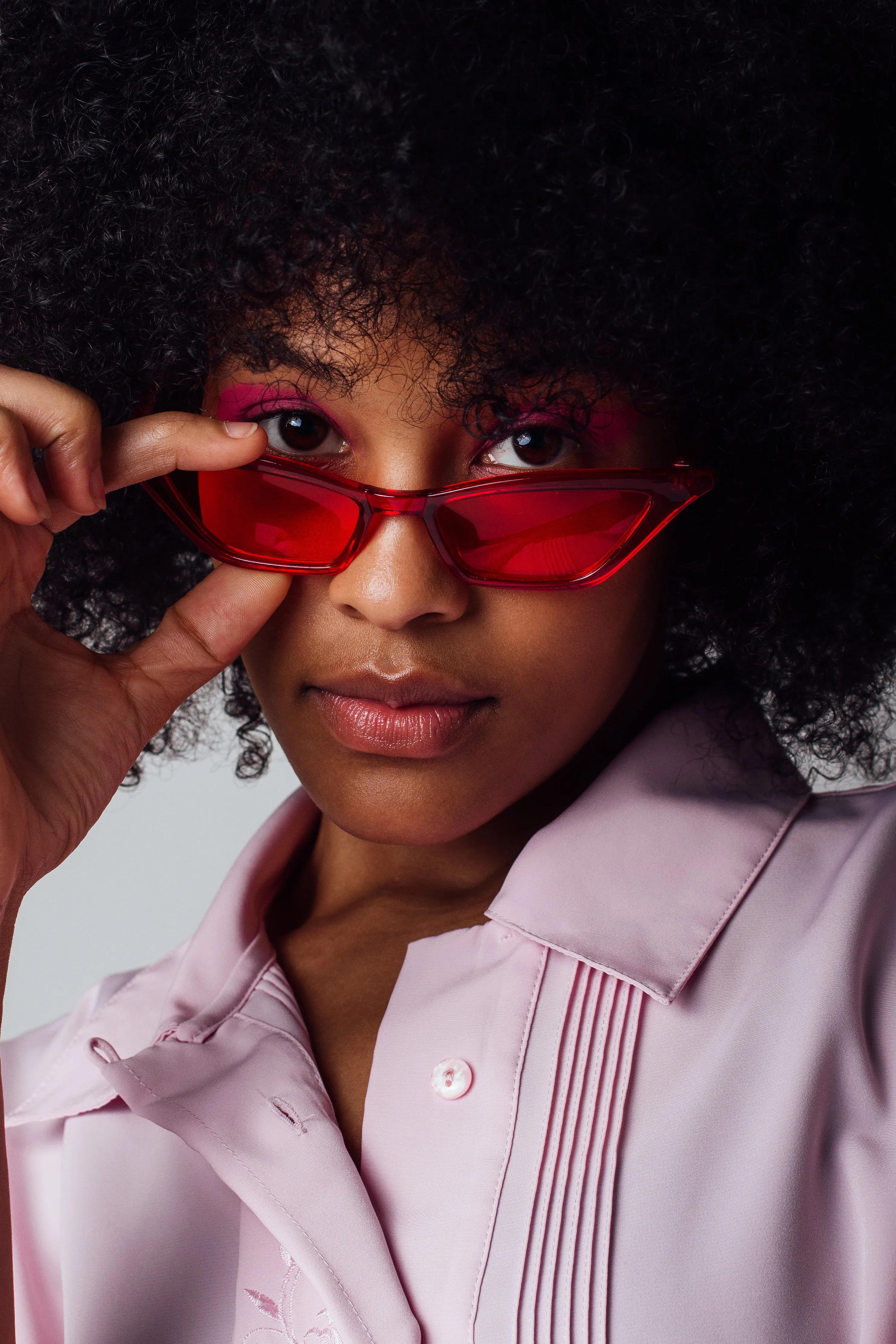 Red Cat Eye Sunglasses