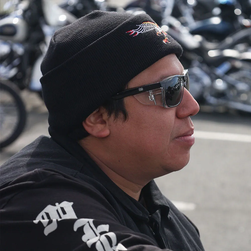 Rets - Remy Z87.1  Motorcycle Riding Sunglasses - Black - Tinted
