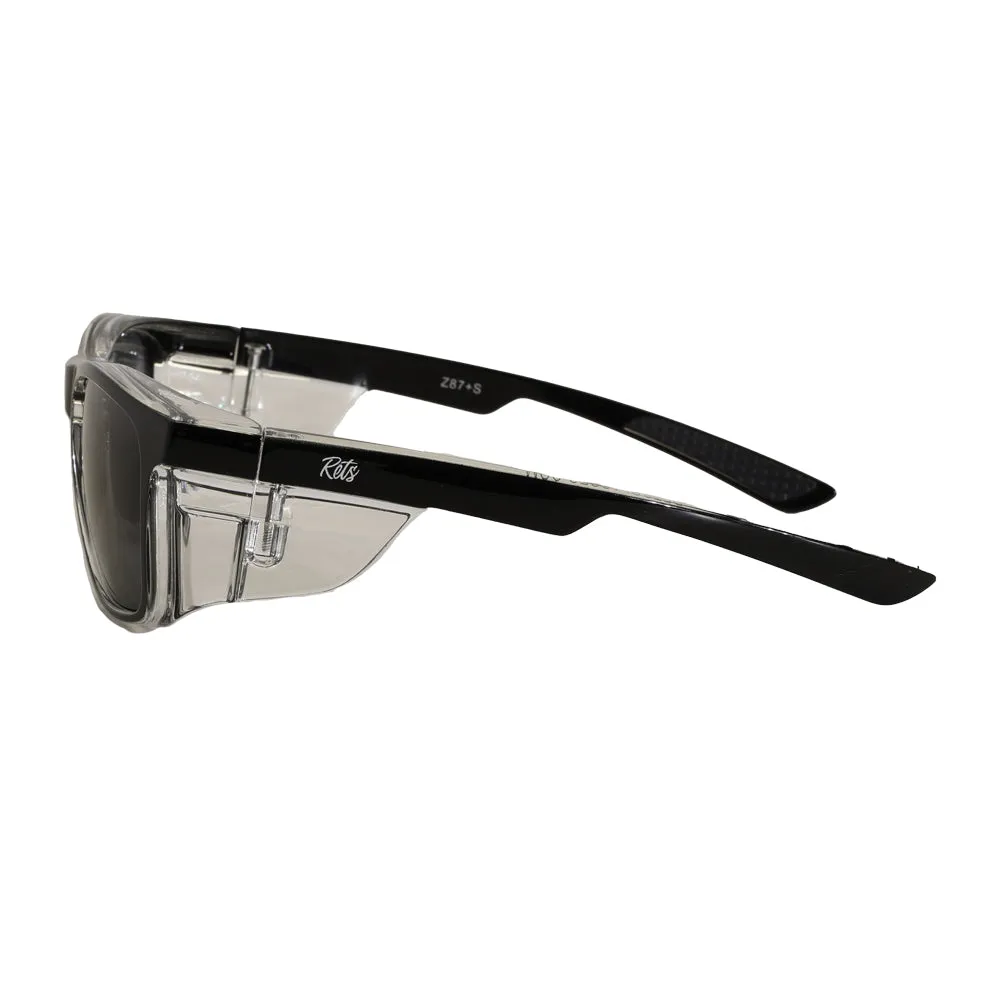 Rets - Remy Z87.1  Motorcycle Riding Sunglasses - Black - Tinted