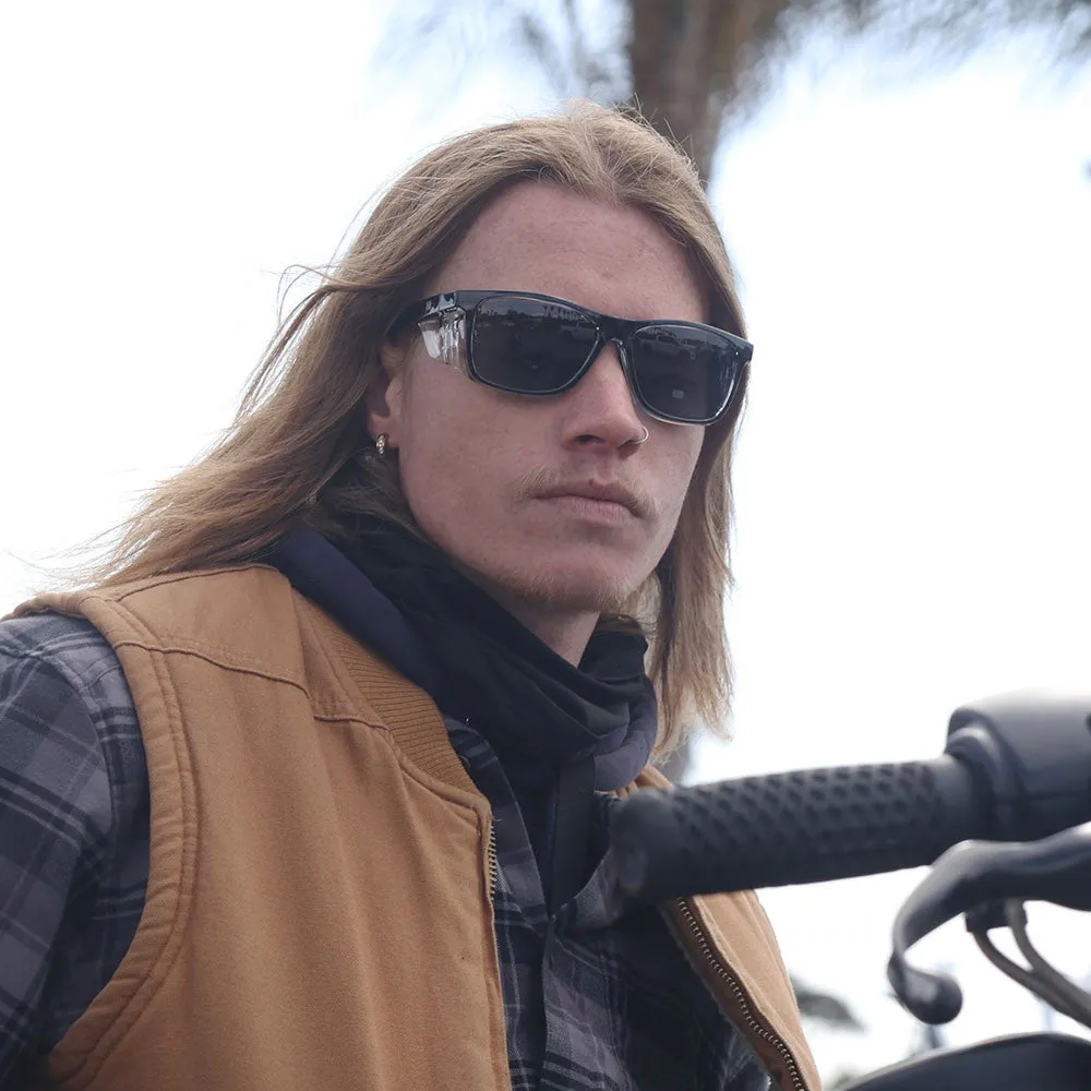Rets - Remy Z87.1  Motorcycle Riding Sunglasses - Black - Tinted