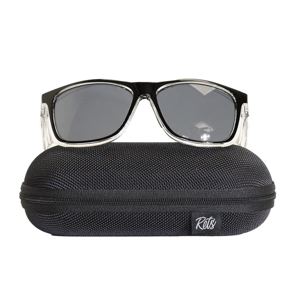 Rets - Remy Z87.1  Motorcycle Riding Sunglasses - Black - Tinted