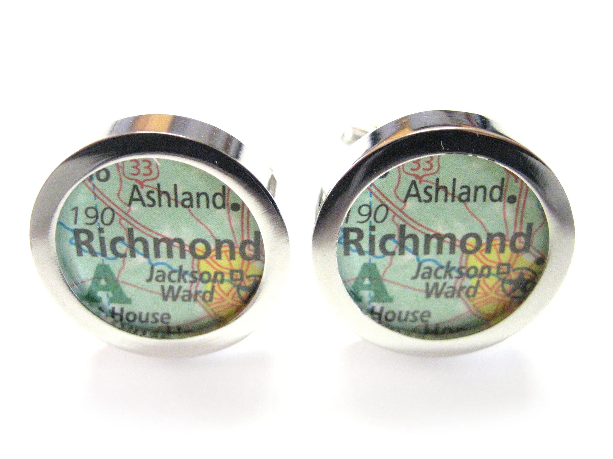 Richmond Virginia Map Cufflinks