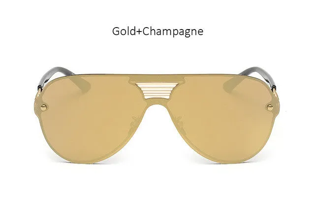 Rimless Mirrored Aviators