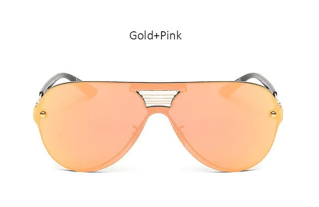 Rimless Mirrored Aviators