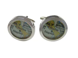 Rome Italy Map Cufflinks