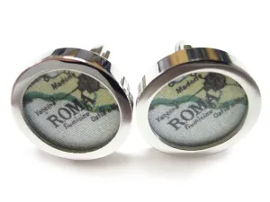 Rome Map Cufflinks