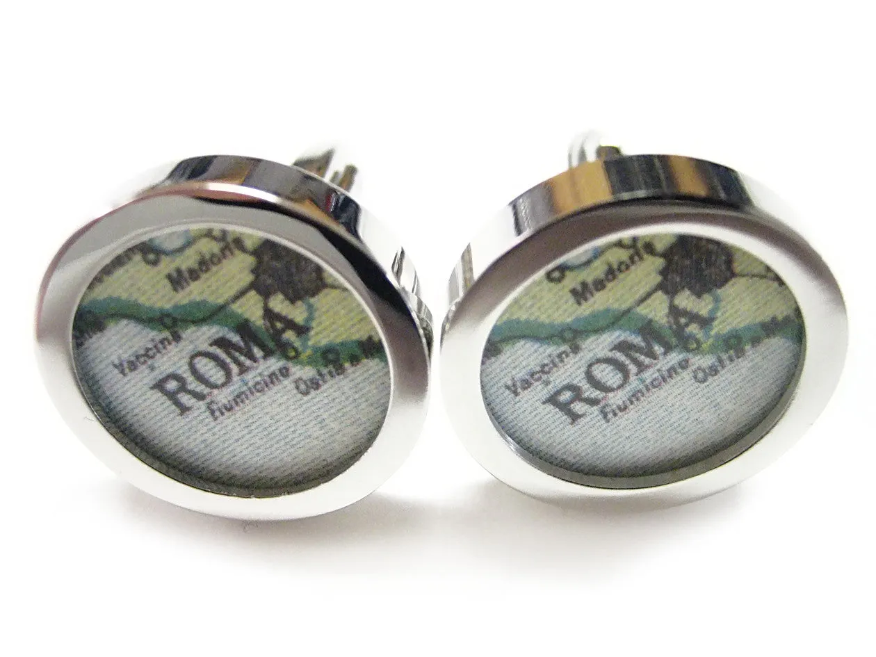 Rome Map Cufflinks