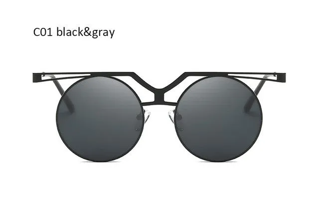 Round Steampunk Vintage Sunglasses