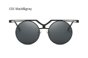 Round Steampunk Vintage Sunglasses