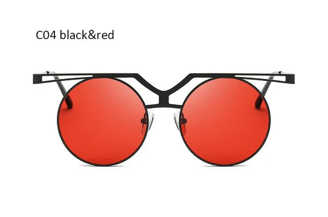 Round Steampunk Vintage Sunglasses