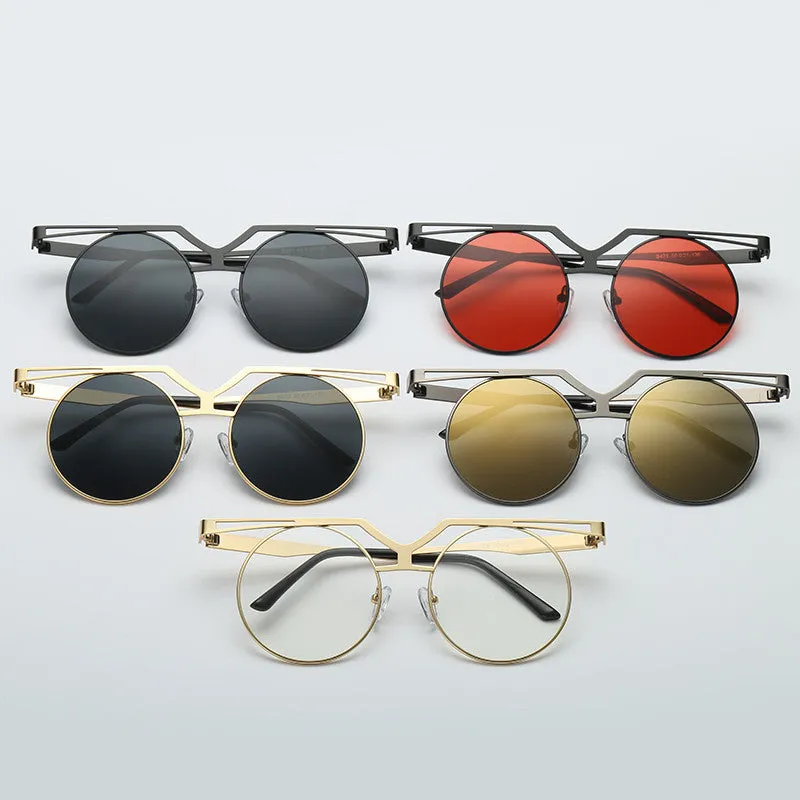 Round Steampunk Vintage Sunglasses