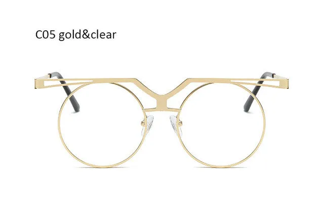 Round Steampunk Vintage Sunglasses