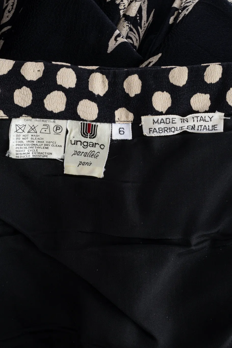 Ruched Spot Flounce Dress