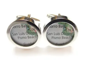 San Luis Obispo Map Cufflinks