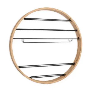Sancia 36" Round Wall Wine Rack