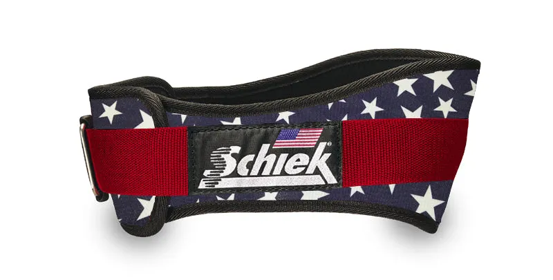 Schiek 2006 Nylon Stars n' Stripes Weight Lifting Belt Made In USA Bodybuilding