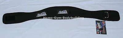 Schiek Model 2006 Nylon Black Weightlifting Belt Patented Velcro closure NEW