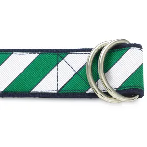 Scholastic Green/White - D-Ring Belts