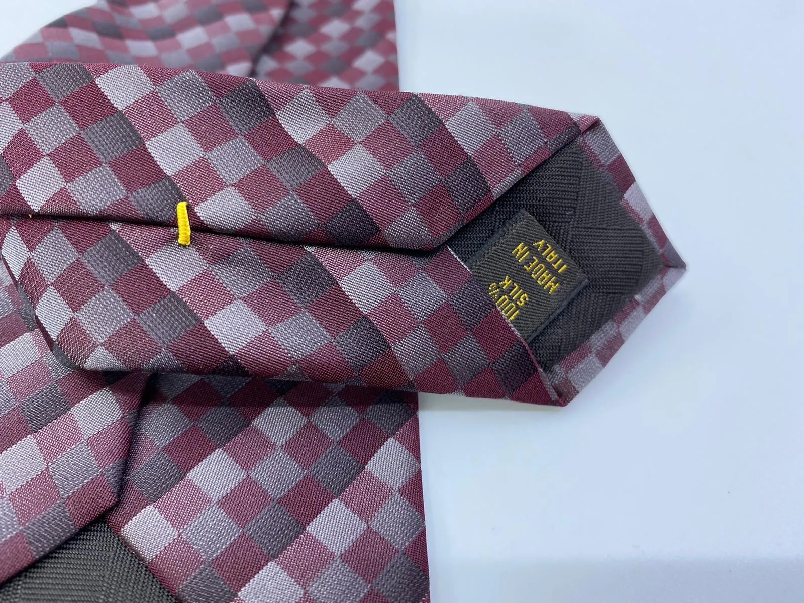 Silk Checkered Tie