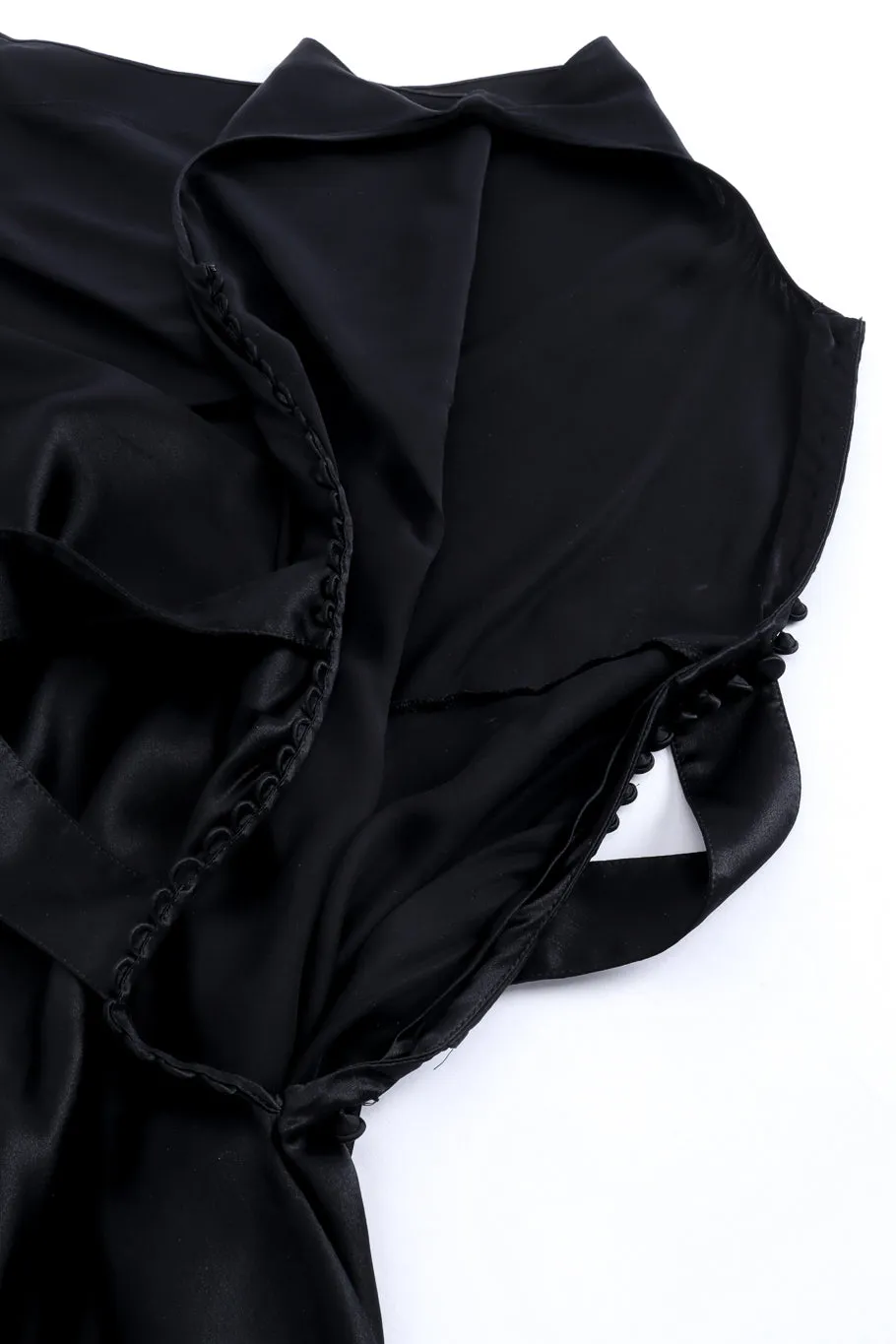 Silk Emblem Belt Bias Dress