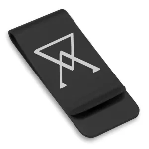 Stainless Steel Arsenic Alchemical Symbol Classic Slim Money Clip