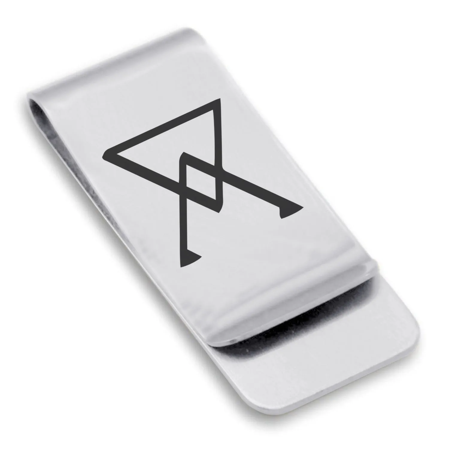 Stainless Steel Arsenic Alchemical Symbol Classic Slim Money Clip