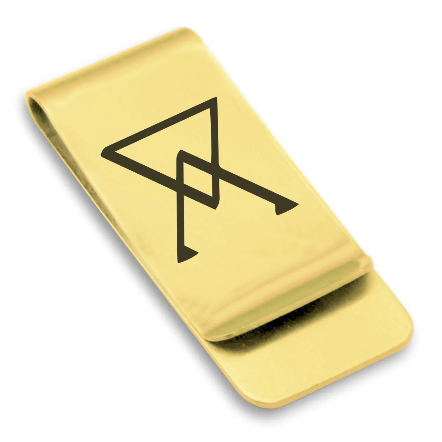 Stainless Steel Arsenic Alchemical Symbol Classic Slim Money Clip