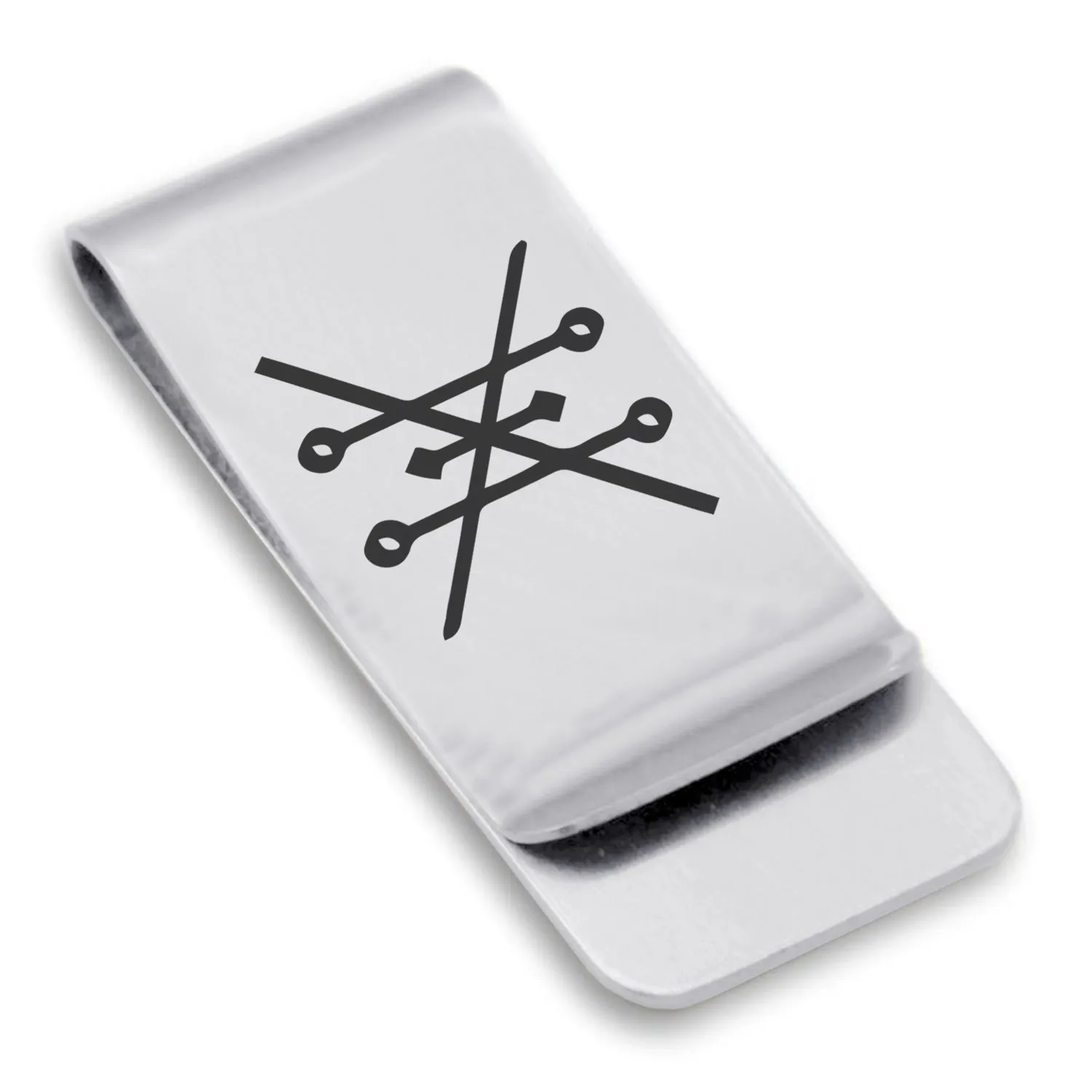 Stainless Steel Copper Alchemical Symbol Classic Slim Money Clip