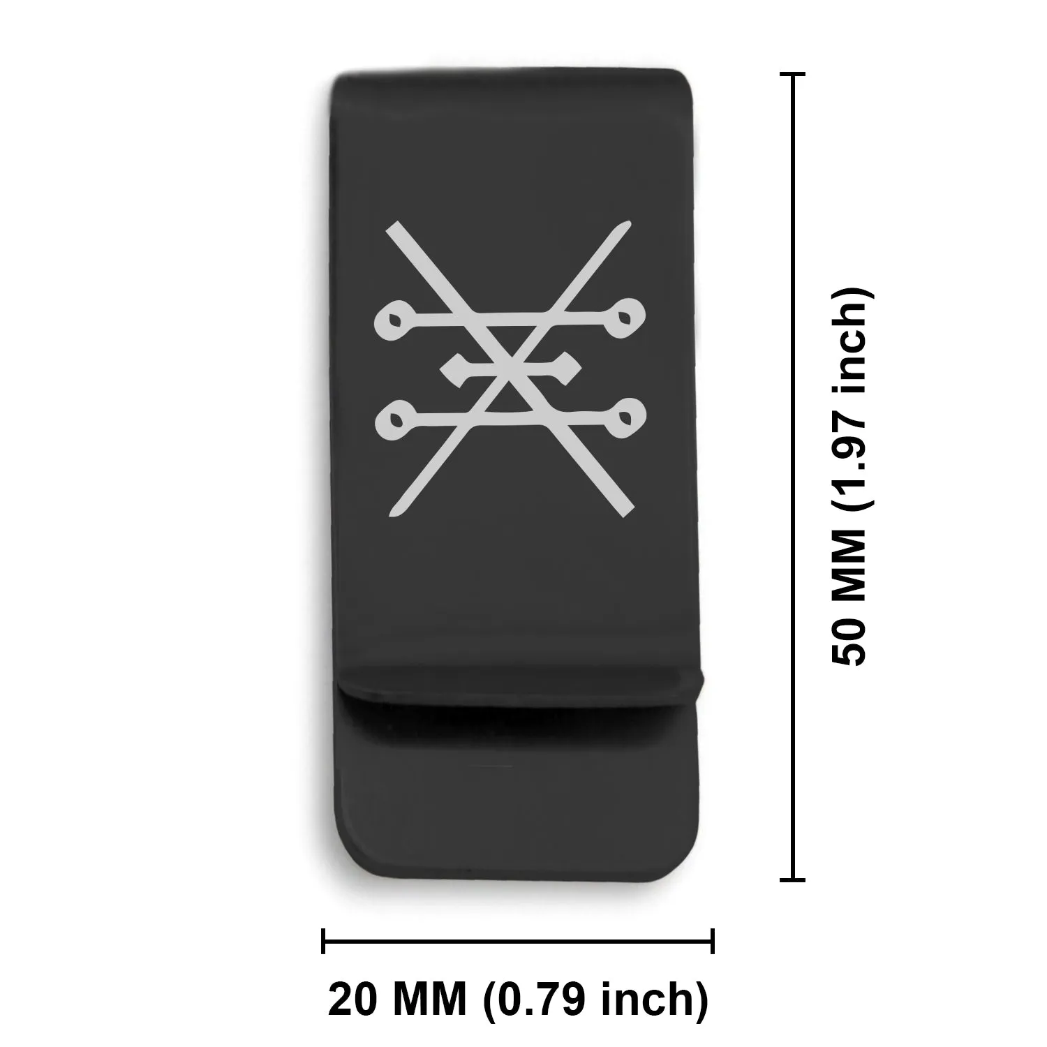 Stainless Steel Copper Alchemical Symbol Classic Slim Money Clip
