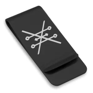 Stainless Steel Copper Alchemical Symbol Classic Slim Money Clip