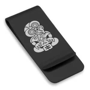 Stainless Steel Hei Tiki Maori Symbol Classic Slim Money Clip