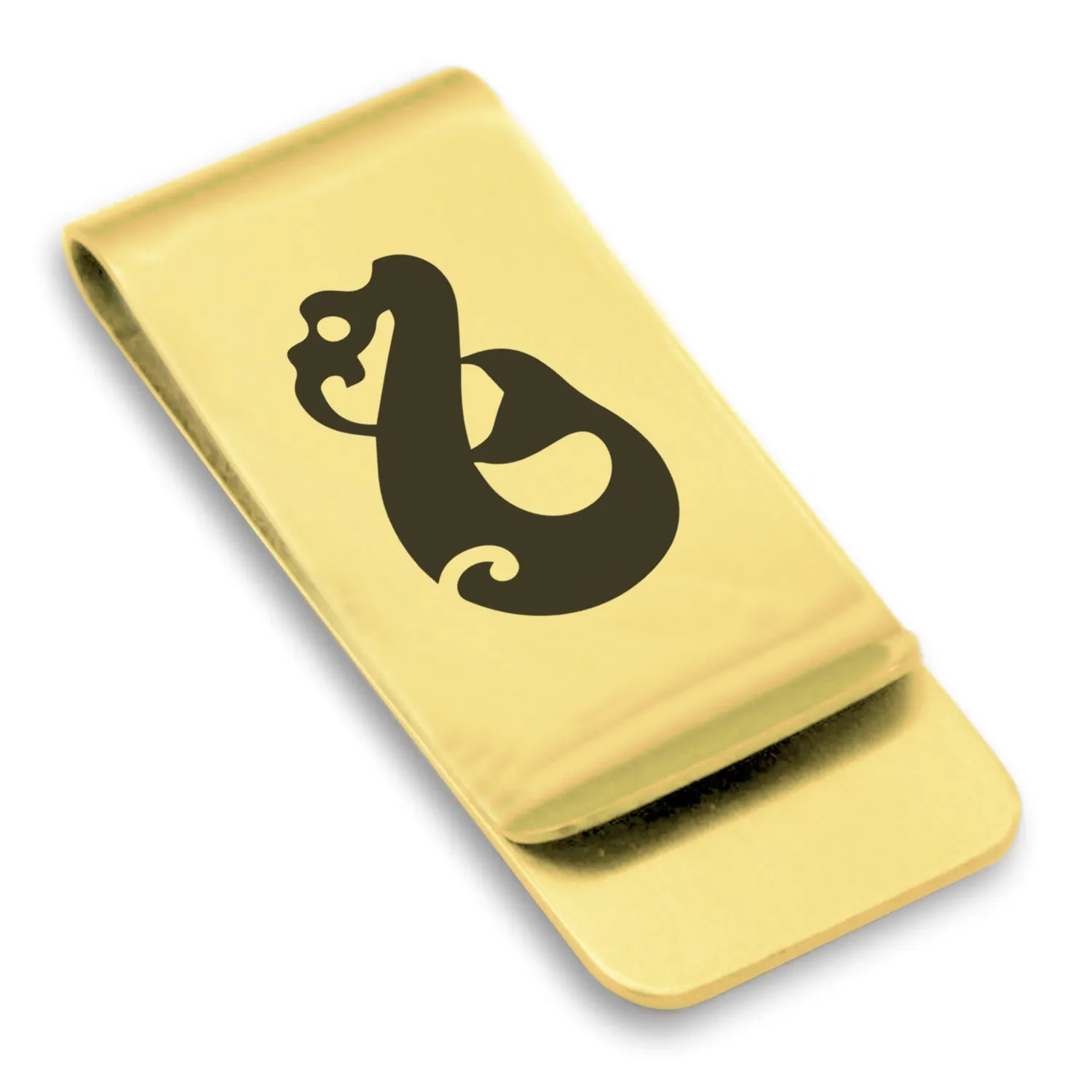 Stainless Steel Manaia (Guardian Spirit) Maori Symbol Classic Slim Money Clip
