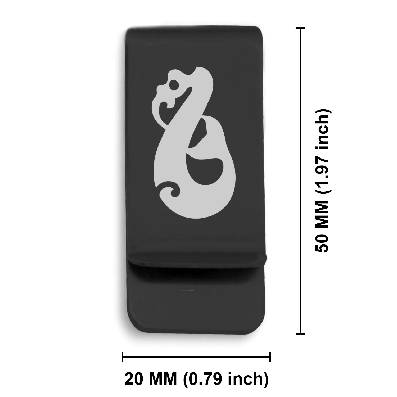 Stainless Steel Manaia (Guardian Spirit) Maori Symbol Classic Slim Money Clip