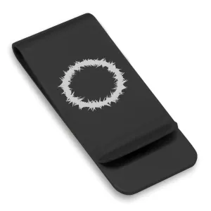 Stainless Steel Religious Crown of Thorns Classic Slim Money Clip