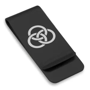 Stainless Steel Religious Trinity Borromean Rings Classic Slim Money Clip