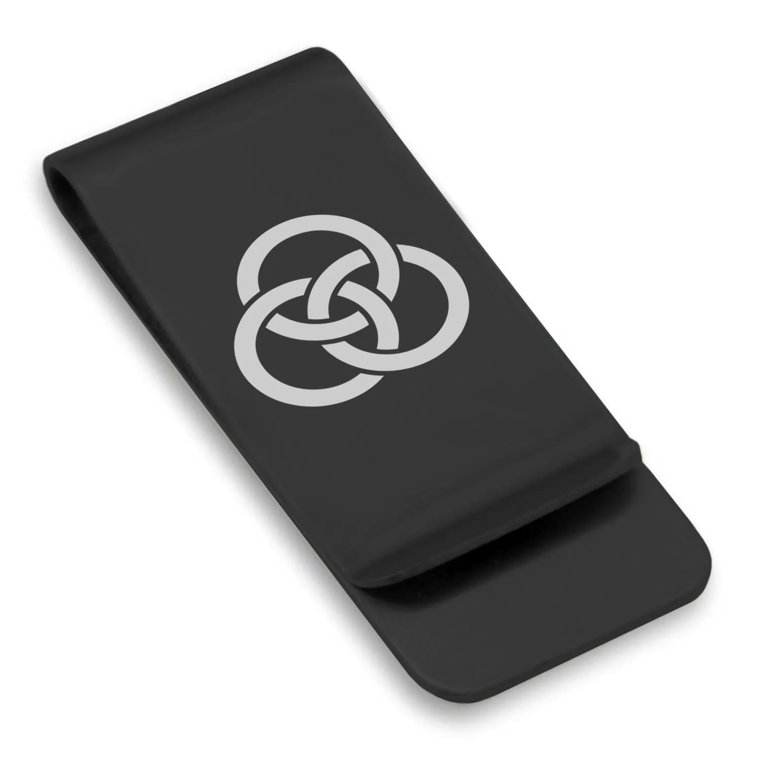 Stainless Steel Religious Trinity Borromean Rings Classic Slim Money Clip