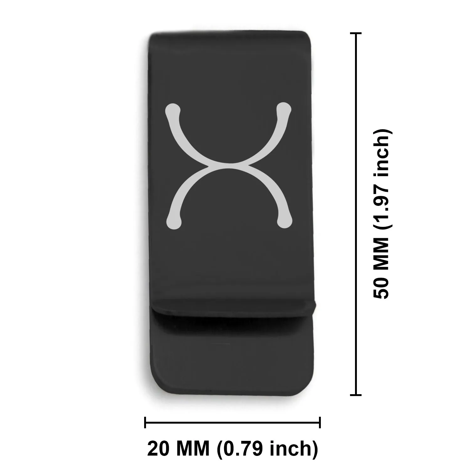 Stainless Steel Tin Alchemical Symbol Classic Slim Money Clip